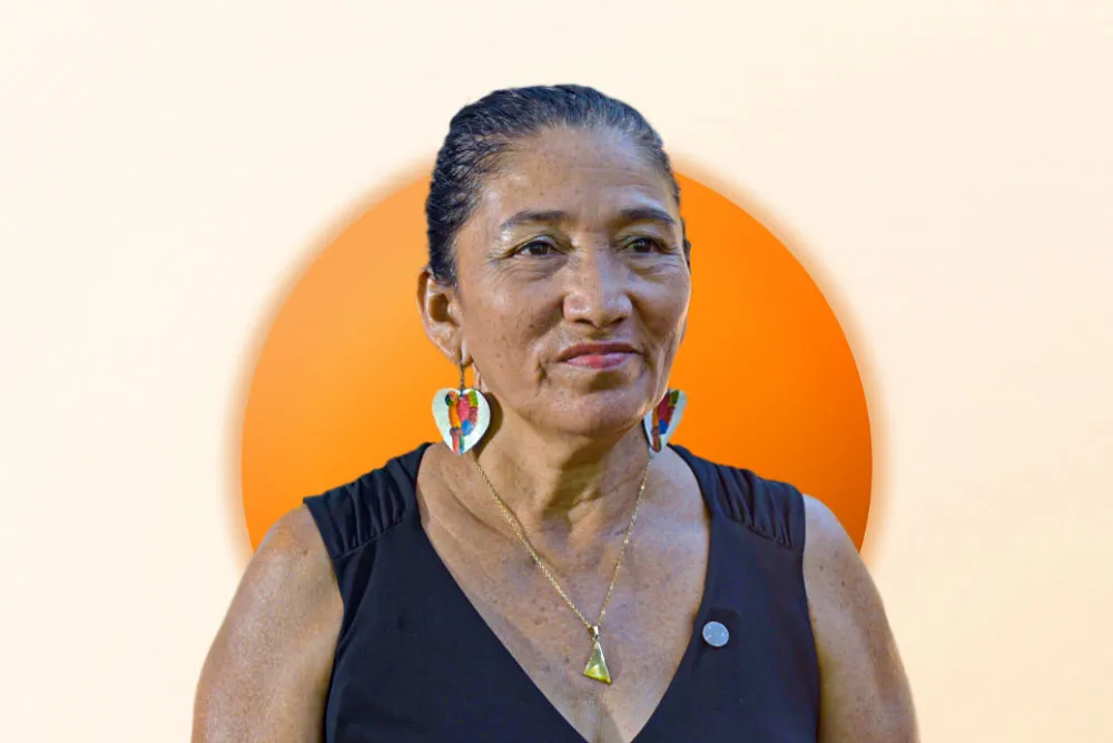 A portrait of a Honduran woman.
